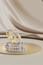 Solitärring 750/18 K gult guld diamant 0.20 ct, w-si